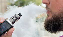 A Charleston man vaping